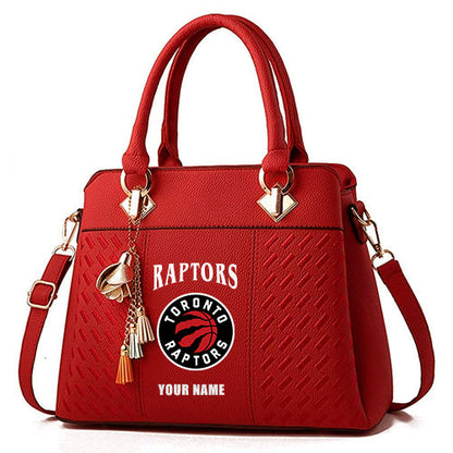 LIMITED EDITION - NEW CUSTOMIZED NBA24 TR TORONTO RAPTORS WOMEN'S HANDBAGS MULTICOLOR