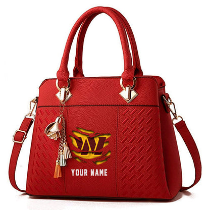 LIMITED EDITION - NEW CUSTOMIZED NFL12 WTC WASHINGTON COMMANDERS HANDBAG IN MULTIPLE COLORS