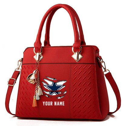 LIMITED EDITION - NEW CUSTOMIZED NFL21 DCB DALLAS COWBOYS HANDBAG IN MULTIPLE COLORS