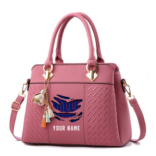 LIMITED EDITION - NEW CUSTOMIZED NFL32 NYG NEW YORK GIANTS HANDBAG IN MULTIPLE COLORS