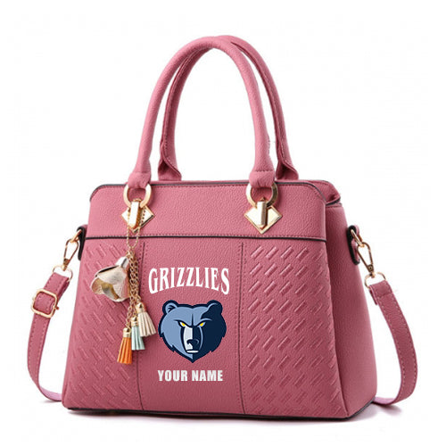 LIMITED EDITION - NEW CUSTOMIZED NBA13 MG MEMPHIS GRIZZLIES WOMEN'S HANDBAGS MULTICOLOR