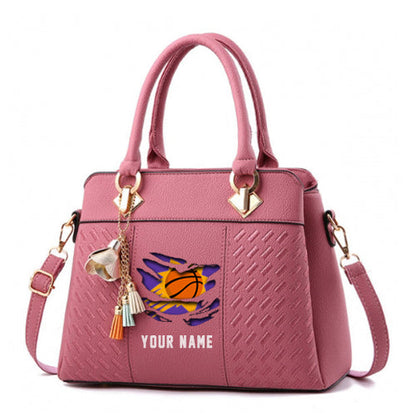 LIMITED EDITION - NEW CUSTOMIZED NBA21 PS PHOENIX SUNS WOMEN'S HANDBAGS MULTICOLOR