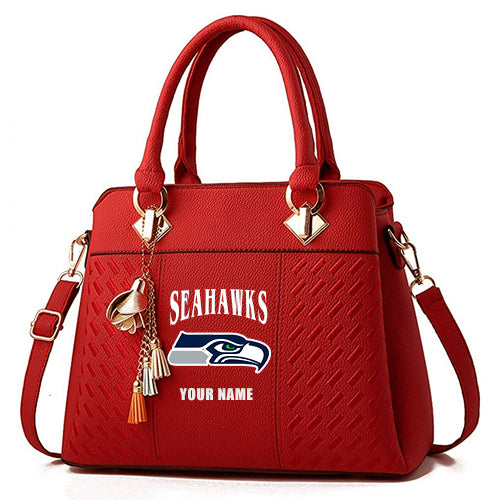 LIMITED EDITION - NEW CUSTOMIZED NFL06 SSH SEATTLE SEAHAWKS HANDBAG IN MULTIPLE COLORS