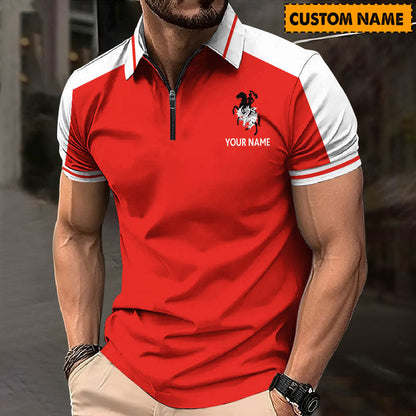 LIMITED EDITION - NEW 14 IDG PERSONALIZED ZIP POLO SHIRT GIFT FOR FANS