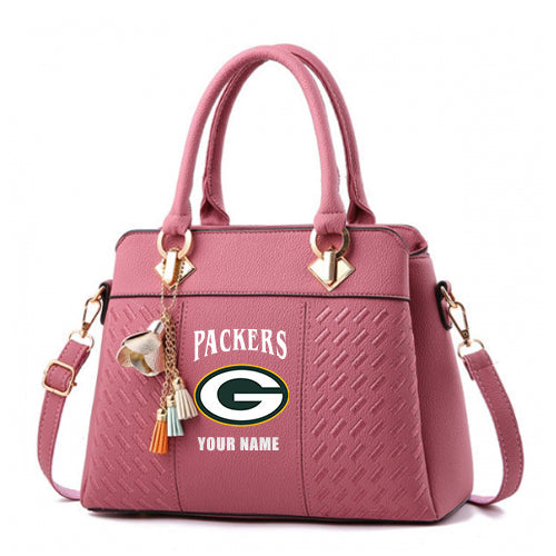 LIMITED EDITION - NEW CUSTOMIZED NFL08 GBP GREEN BAY PACKERS HANDBAG IN MULTIPLE COLORS
