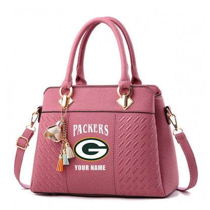 LIMITED EDITION - NEW CUSTOMIZED NFL08 GBP GREEN BAY PACKERS HANDBAG IN MULTIPLE COLORS