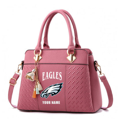 LIMITED EDITION - NEW CUSTOMIZED NFL02 PPE PHILADELPHIA EAGLES HANDBAG IN MULTIPLE COLORS