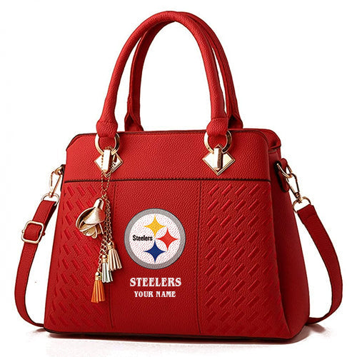LIMITED EDITION - NEW CUSTOMIZED NFL14 PSB PITTSBURGH STEELERS HANDBAG IN MULTIPLE COLORS