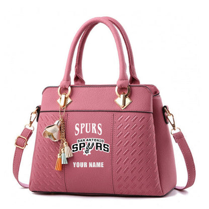 LIMITED EDITION - NEW CUSTOMIZED NBA23 SA SAN ANTONIO SPURS WOMEN'S HANDBAGS MULTICOLOR