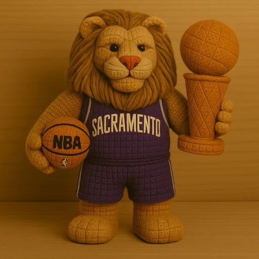 Limited Edition - NBA 16 SK Sacramento Kings Handmade Crochet