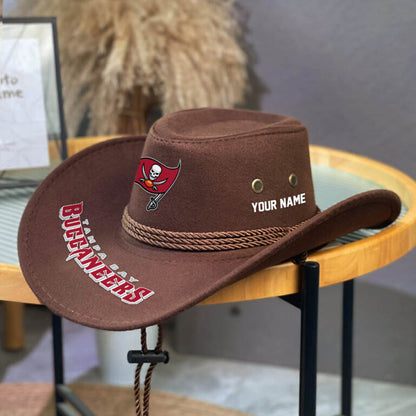 LIMITED EDITION - NEW CUSTOMIZED NFL10 TBB TAMPA BAY BUCCANEERS COWBOY HAT