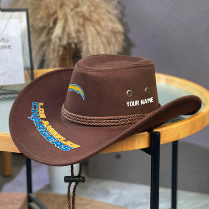 LIMITED EDITION - NEW CUSTOMIZED NFL09 LAC LOS ANGELES CHARGERS COWBOY HAT