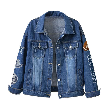 LIMITED EDITION - NEW PREMIUM NFL21 DCB DALLAS COWBOYS DENIM JACKET