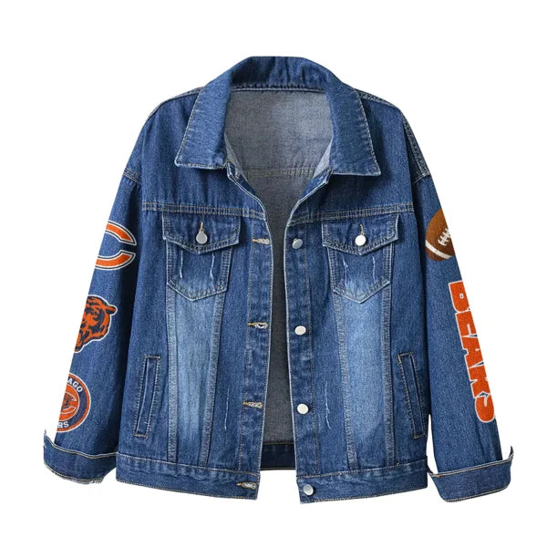 LIMITED EDITION - NEW PREMIUM NFL26 CCB CHICAGO BEARS DENIM JACKET