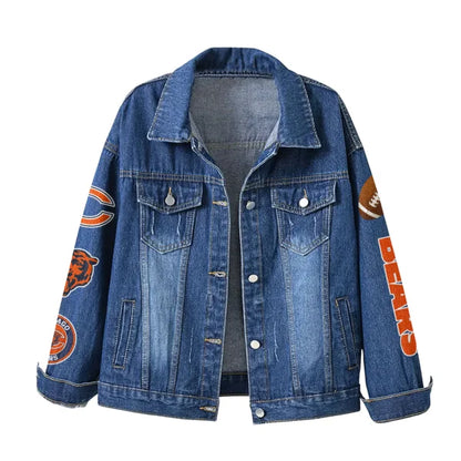 LIMITED EDITION - NEW PREMIUM NFL26 CCB CHICAGO BEARS DENIM JACKET