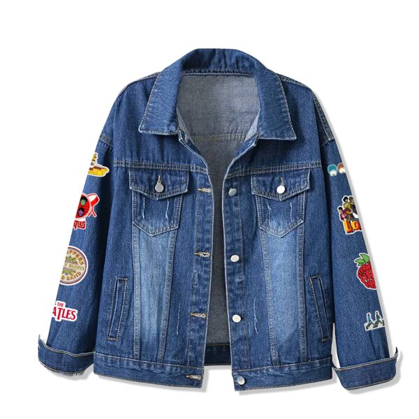 NEW PREMIUM THE BEATLES UNISEX DENIM JACKET