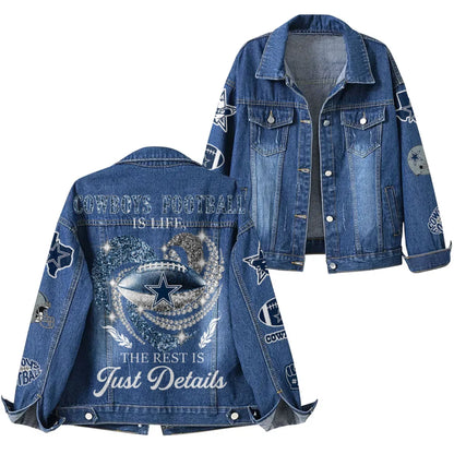 LIMITED EDITION - NEW PREMIUM NFL21 DCB DALLAS COWBOYS DENIM JACKET