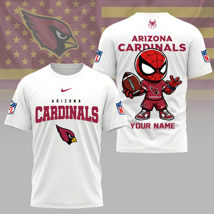 LIMITED EDITION - NEW CUSTOMIZED NFL20 ARC ARIZONA CARDINALS SPIDER HERO 3D SHIRT