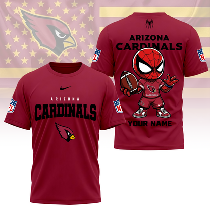 LIMITED EDITION - NEW CUSTOMIZED NFL20 ARC ARIZONA CARDINALS SPIDER HERO 3D SHIRT