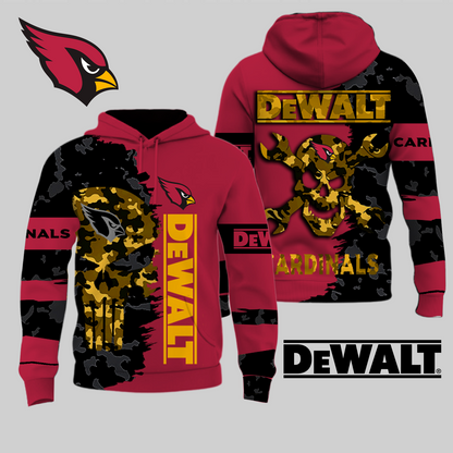 LIMITED EDITION - NEW CUSTOMIZED NFL20 ARC ARIZONA CARDINALS DEWALT UNISEX T-SHIRT, POLO, HOODIE & JACKETS
