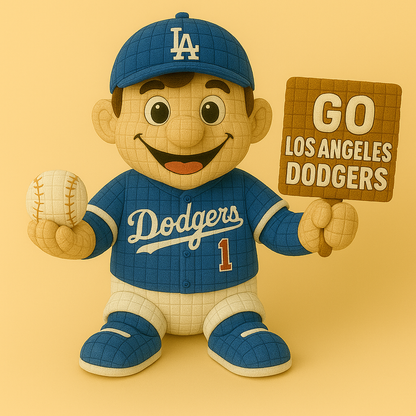 LIMITED EDITION - MLB 01 LAD LOS ANGELES DODGERS HANDMADE CROCHET