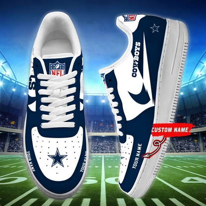 LIMITED EDITION - NEW CUSTOMIZED NFL21 DCB DALLAS COWBOYS AF1 SNEAKERS