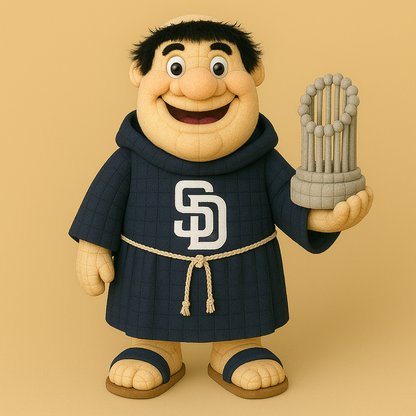 LIMITED EDITION - MLB 07 SDP SAN DIEGO PADRES HANDMADE CROCHET