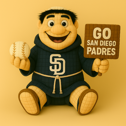 LIMITED EDITION - MLB 07 SDP SAN DIEGO PADRES HANDMADE CROCHET