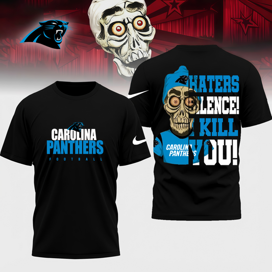 LIMITED EDITION - NEW CUSTOMIZED NFL23 CLP CAROLINA PANTHERS HATERS SILENCE I KILL YOU SHIRT