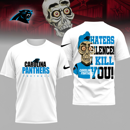 LIMITED EDITION - NEW CUSTOMIZED NFL23 CLP CAROLINA PANTHERS HATERS SILENCE I KILL YOU SHIRT