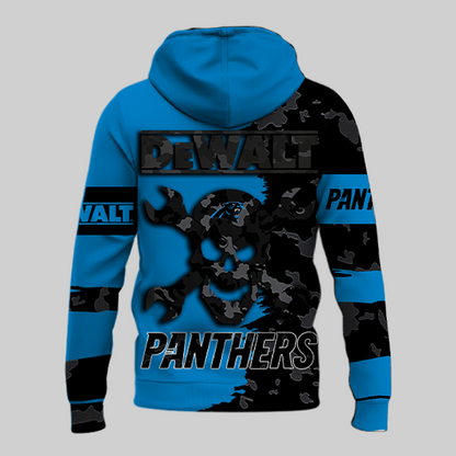 LIMITED EDITION - NEW CUSTOMIZED NFL23 CLP CAROLINA PANTHERS DEWALT UNISEX T-SHIRT, POLO, HOODIE & JACKETS