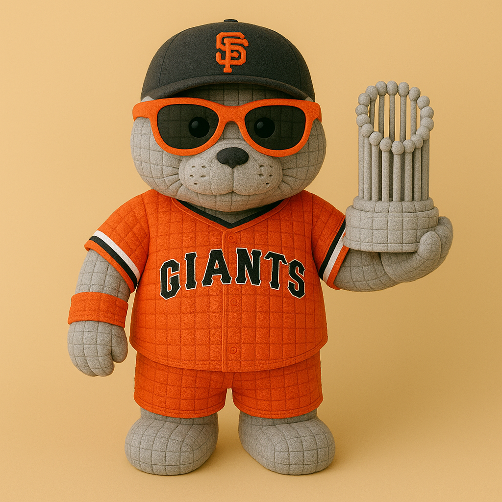 LIMITED EDITION - MLB 26 SFG SAN FRANCISCO GIANTS HANDMADE CROCHET