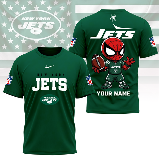 LIMITED EDITION - NEW CUSTOMIZED NFL25 NYJ NEW YORK JETS SPIDER HERO 3D SHIRT