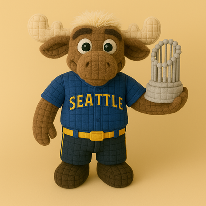 LIMITED EDITION - MLB 12 SMN SEATTLE MARINERS HANDMADE CROCHET