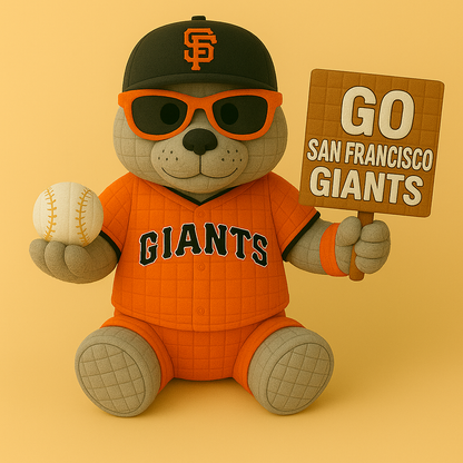 LIMITED EDITION - MLB 26 SFG SAN FRANCISCO GIANTS HANDMADE CROCHET