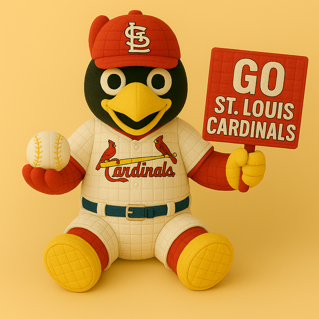 LIMITED EDITION - MLB 27 SLC ST.LOUIS CARDINALS HANDMADE CROCHET