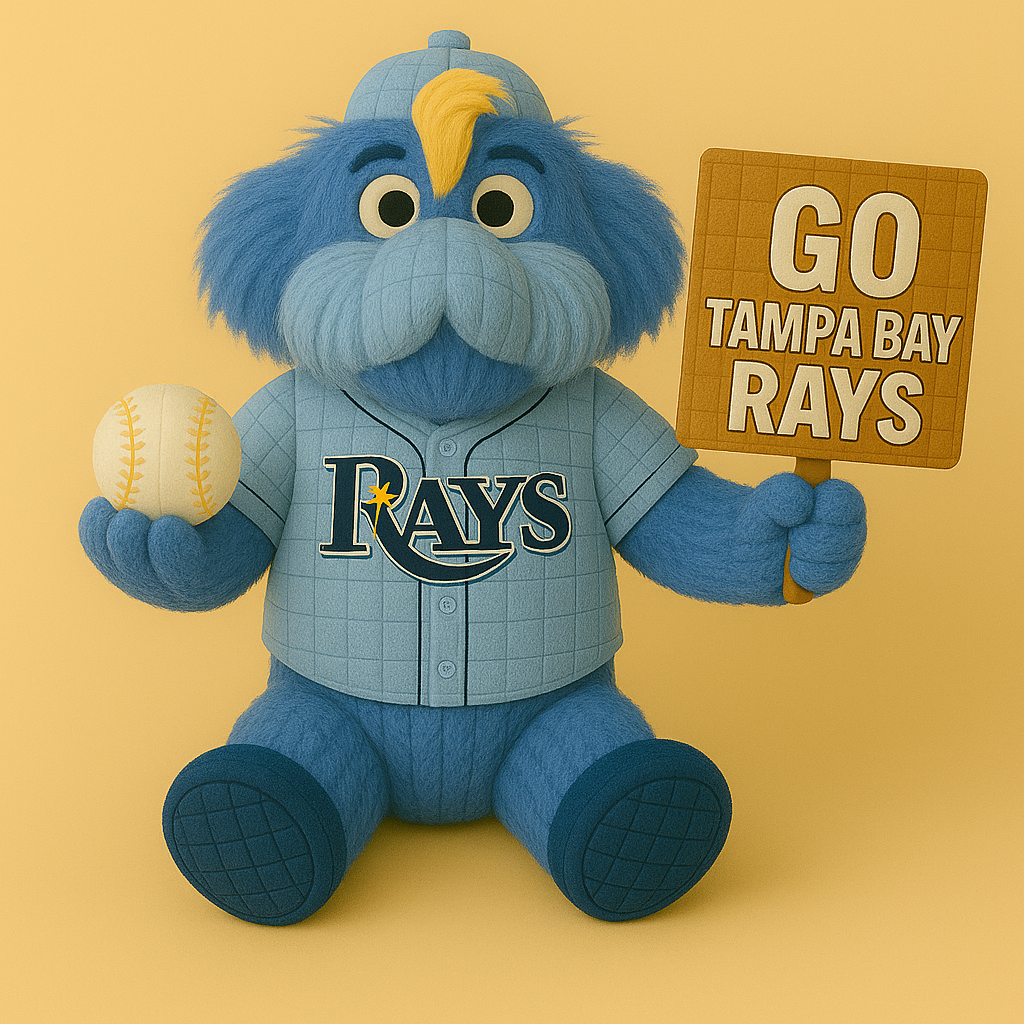 LIMITED EDITION - MLB 29 TBR TAMPA BAY RAYS HANDMADE CROCHET