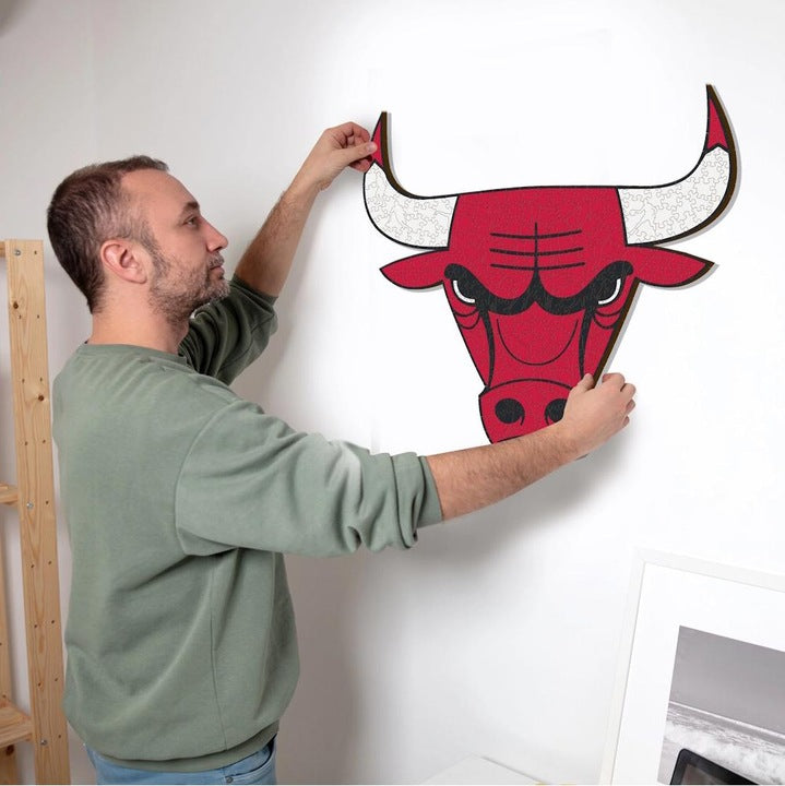 LIMITED EDITION - NEW CUSTOMIZED NBA19 CB CHICAGO BULLS WOODEN PUZZLE