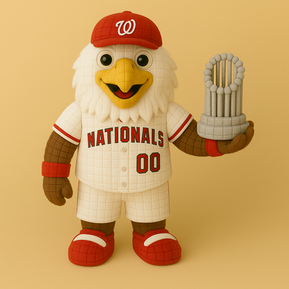 LIMITED EDITION - MLB 30 WTN WASHINGTON NATIONALS HANDMADE CROCHET