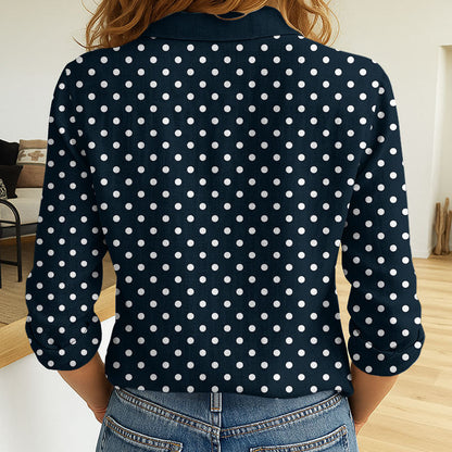 LIMITED EDITION - NEW 08 CTB CUSTOMIZED WOMEN'S LONG-SLEEVED BUTTON SHIRT