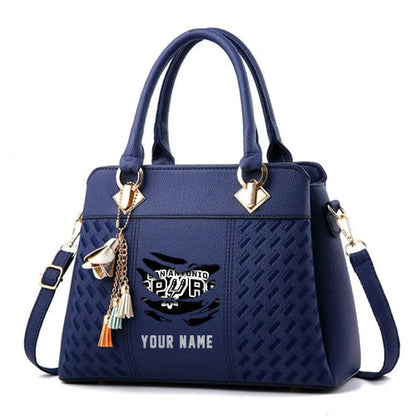 LIMITED EDITION - NEW CUSTOMIZED NBA23 SA SAN ANTONIO SPURS WOMEN'S HANDBAGS MULTICOLOR