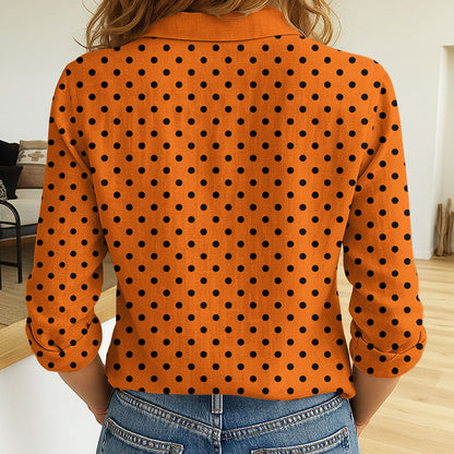 LIMITED EDITION - NEW 16 WTG CUSTOMIZED WOMEN'S LONG-SLEEVED BUTTON SHIRT