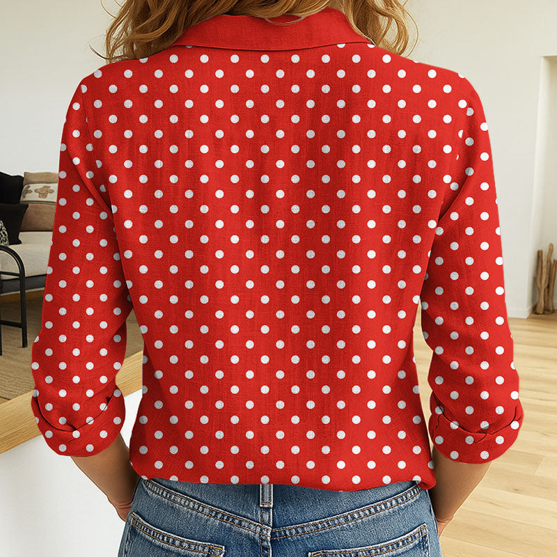 LIMITED EDITION - NEW 15 SNS CUSTOMIZED WOMEN'S LONG-SLEEVED BUTTON SHIRT