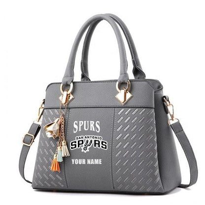 LIMITED EDITION - NEW CUSTOMIZED NBA23 SA SAN ANTONIO SPURS WOMEN'S HANDBAGS MULTICOLOR