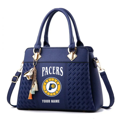 LIMITED EDITION - NEW CUSTOMIZED NBA06 IP INDIANA PACERS WOMEN'S HANDBAGS MULTICOLOR