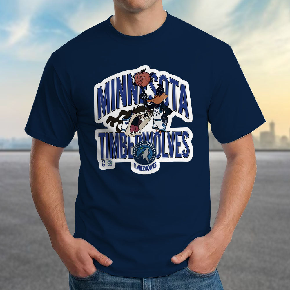 LIMITED EDITION - NEW CUSTOMIZED NBA05 MT MINNESOTA TIMBERWOLVES T-SHIRT
