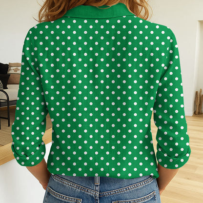 LIMITED EDITION - NEW 07 SSR CUSTOMIZED WOMEN'S LONG-SLEEVED BUTTON SHIRT