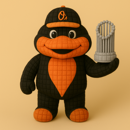 LIMITED EDITION - MLB 08 BMO BALTIMORE ORIOLES HANDMADE CROCHET
