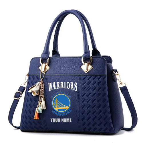LIMITED EDITION - NEW CUSTOMIZED NBA12 GS GOLDEN STATE WARRIORS WOMEN'S HANDBAGS MULTICOLOR