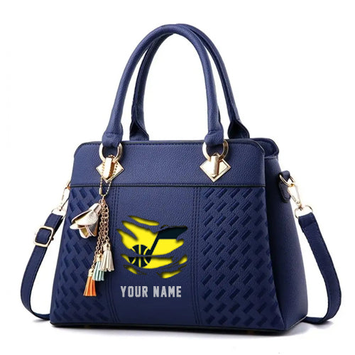 LIMITED EDITION - NEW CUSTOMIZED NBA29 UJ UTAH JAZZ WOMEN'S HANDBAGS MULTICOLOR